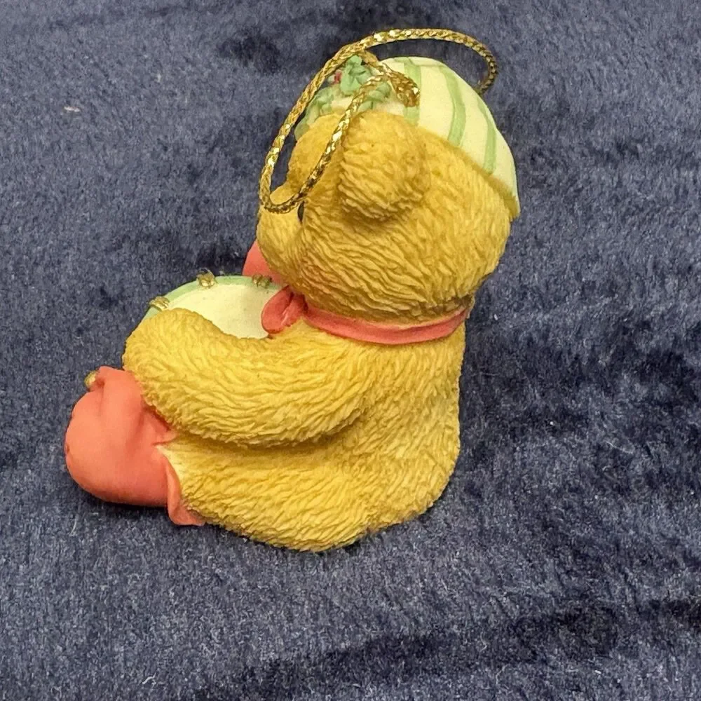 Cherished Teddies Christmas Drum Figurine